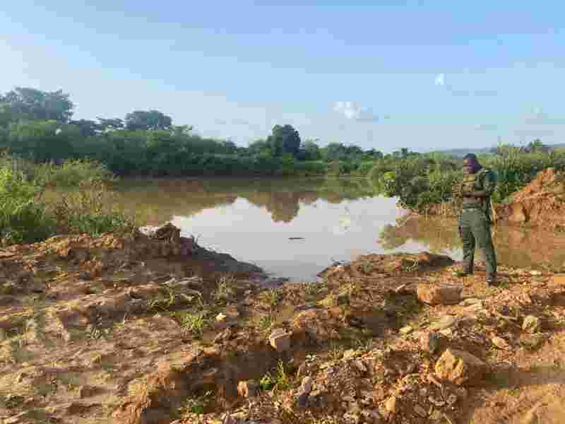 DEMENTELLEMENTS DES SITES D'ORPAILLAGE A OUELLE